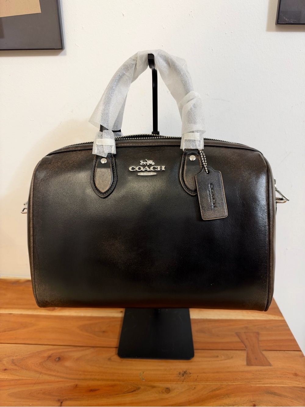 Coach Rowan Loved Leather Large NWT